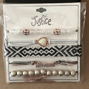 Justice 5  bracelets. New